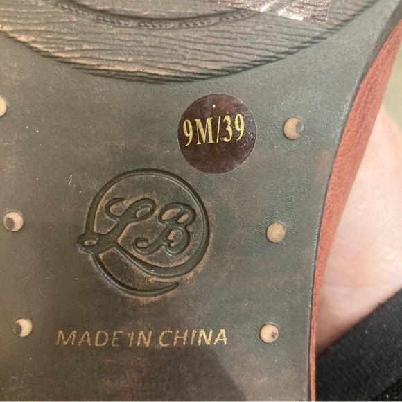 LUCKY BRAND  Sz 9 Odenah Stacked Heel Slip On Pointy Western Style Mules NEW - Picture 10 of 13